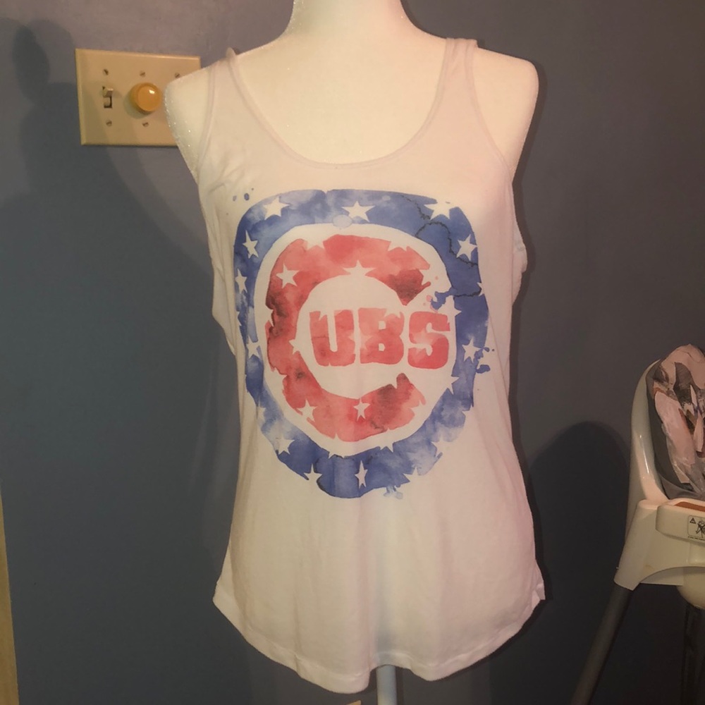 PINK Chicago Cubs Open Back Tank
